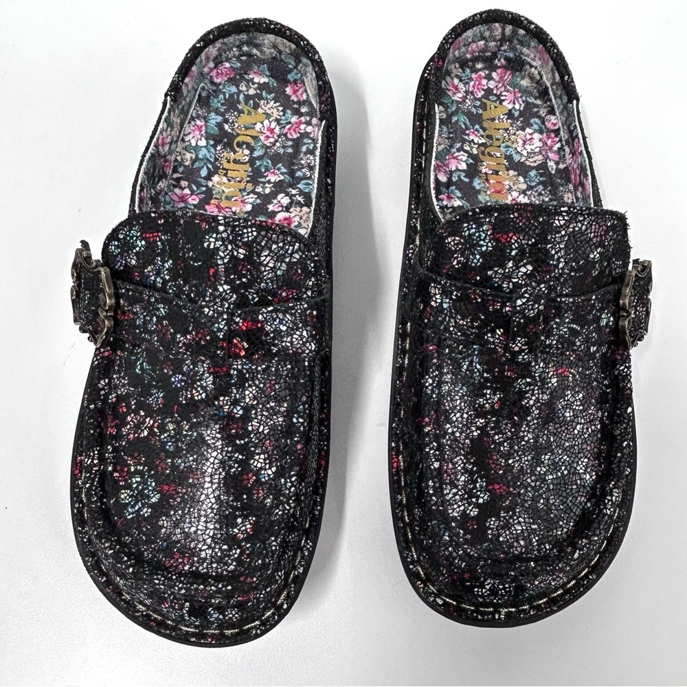 Alegria Black Brigid Floral Mules - Picture 7 of 7